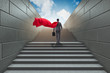 © Elnur - Businessman superhero successful in career ladder concept