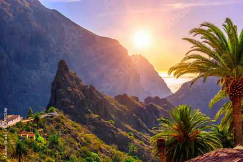 Fotomural Canyon Masca on Tenerife, Canary Islands. Spain
