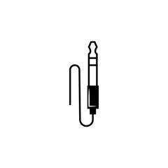 Poster - headphone input icon. Music sign simple icon. Music element icon. Premium quality graphic design. Signs, outline symbols collection icon for websites, web design, mobile app