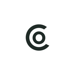 Cc C Letter Initial Logo Vector