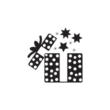present box sign icon. Christmas or New Year element. Premium quality graphic design. Signs, outline symbols collection, simple icon for websites, web design, mobile app