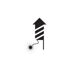 Poster - Firework icon. Christmas or New Year element. Premium quality graphic design. Signs, outline symbols collection, simple icon for websites, web design, mobile app