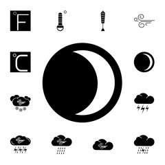 Poster - last quarter moon icon. set of weather sign icons. web icons premium quality graphic design. signs, 