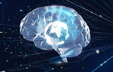 Poster - AI(Artificial Intelligence) concept.