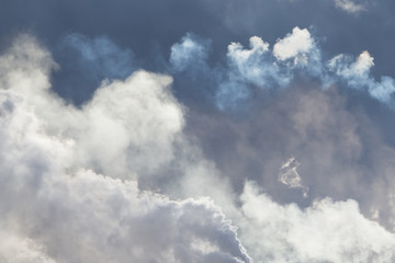 Beautiful evening cloudy sky