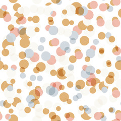 Poster - Vector seamless pattern with big confetti.