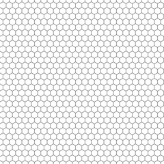 Poster - hexagon seamless vector texture. hexagonal grid repeat pattern