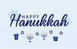 Happy Hanukkah greeting card or background. vector illustration.