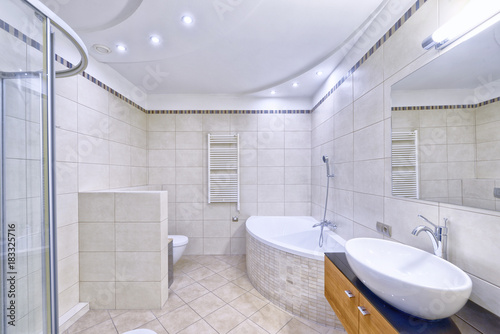 Russia Moscow Modern Interior Bathroom Design Urban Real Estate Buy This Stock Photo And Explore Similar Images At Adobe Stock Adobe Stock