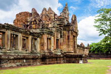 Prasat Muang Tam Or The Lower City Castle, An Ancient Khmer-style Temple Complex Built In Buriram Province, Thailand, Which Is Built In The 10th -11th Century.
