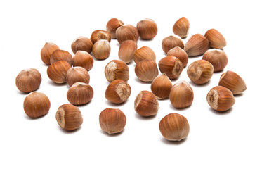 Poster - hazelnut nuts isolated