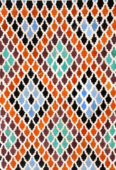 Sticker - Detail of traditional moroccan mosaic wall, Morocco