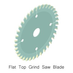 Poster - Grind saw blade icon, isometric 3d style