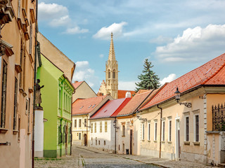 Wall Mural - Cityscape of Old Town In Bratislava.