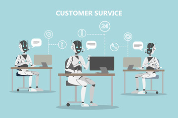 Poster - Chatbots customer service.
