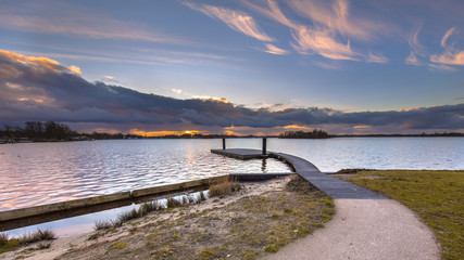 Wall Mural - Floating swimming jetty