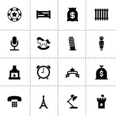 Canvas Print - Old icons. vector collection filled old icons