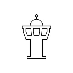 Poster - airport tower icon illustration