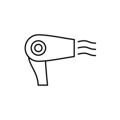 Sticker - hair dryer icon illustration