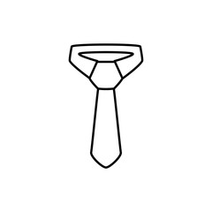 Sticker - tie icon illustration