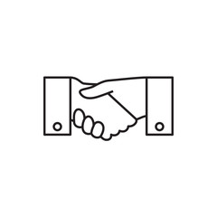 Wall Mural - handshake icon illustration