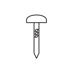 Poster - nail icon illustration