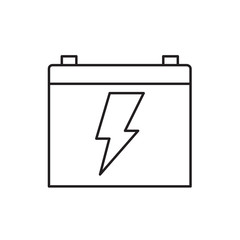 Sticker - battery icon illustration