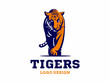 Tigers - logo, icon, illustration on white background