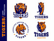 Tigers - logo, icon, illustration collection on white background
