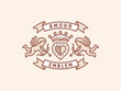 Amour - heraldry emblem, illustration
