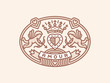 Amour - heraldry emblem, illustration