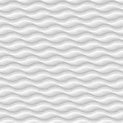 Wall Mural - white seamless pattern,texture of abstract waves