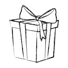 Giftbox surprise present icon vector illustration graphic design