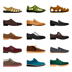 Wall Mural - Men shoes collection