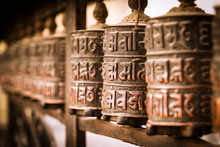Nepal Kathmandu Buddhismus Gebetsmühle Tempel