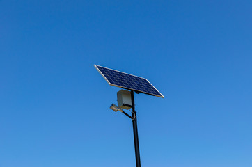 Wall Mural - Solar panel on top of  the pillar