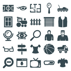 Sticker - Set of 25 view filled icons