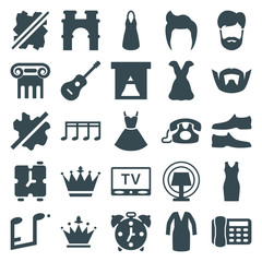  Set of 25 classic filled icons