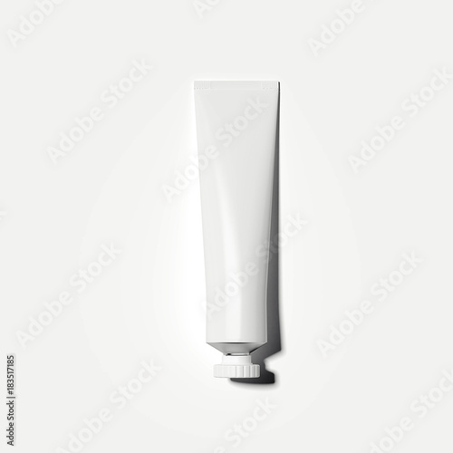 Fotografía White cosmetic tube. 3d rendering