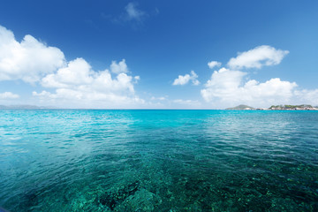 Wall Mural - perfect sky and tropical ocean