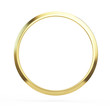 Gold ring isolated on white background - 3d illustration