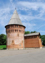 The Thunder Tower Of The Fortress Wall Of The Smolensk Kremlin, Russia