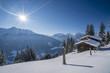 canvas print picture - Winter in den Alpen
