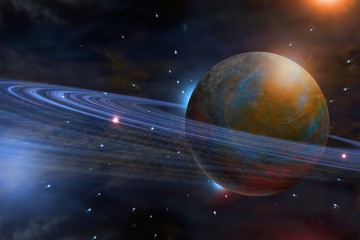 Wall Mural - planet saturn galaxy
