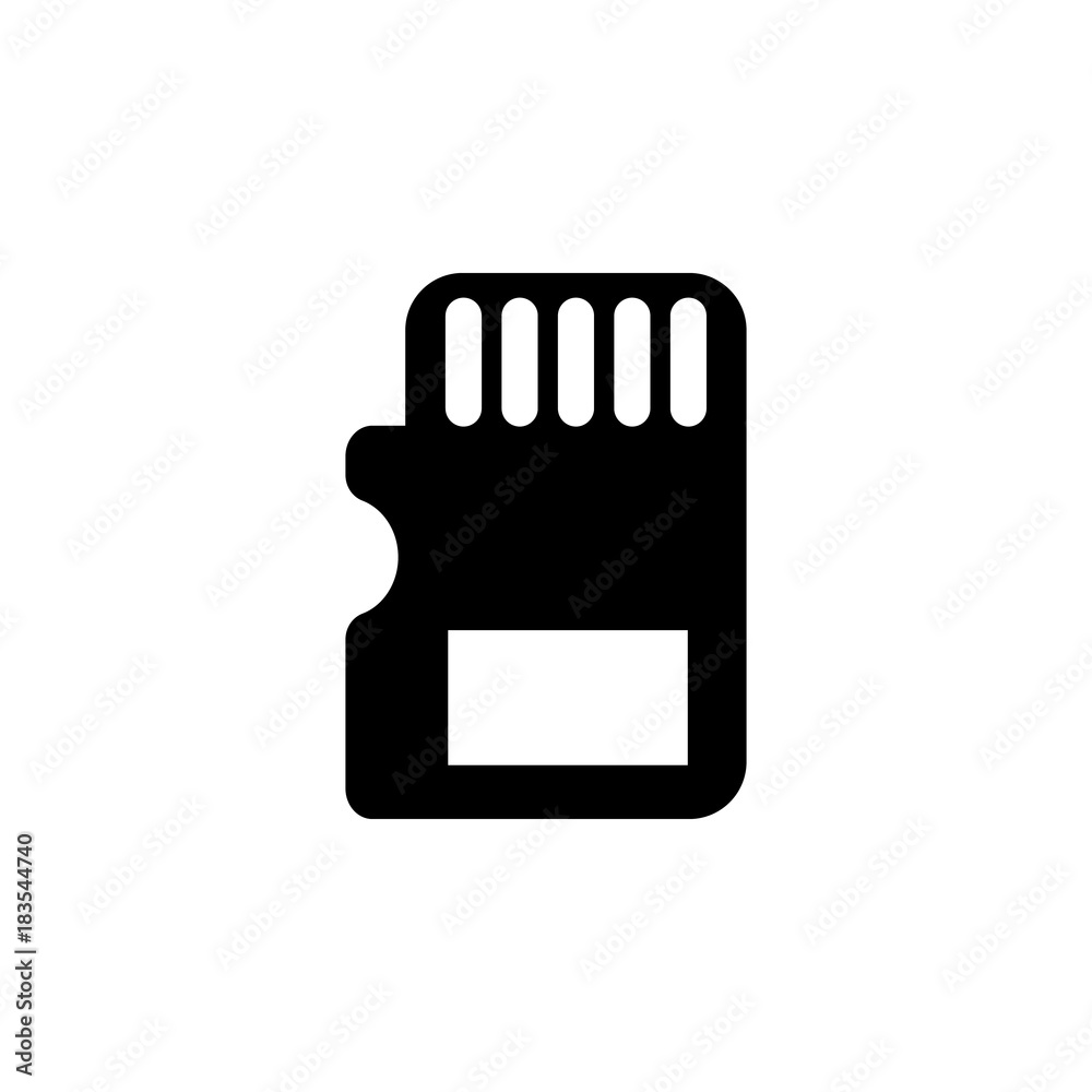 SD card icon. PC hardware element icon. Premium quality graphic design ...