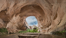 Scenic View Of Cave At Grand Staircase Escalante National Monument