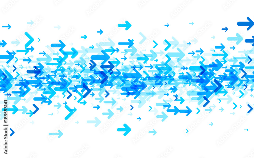 White background with blue arrows. Stock Vector | Adobe Stock