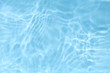 Leinwanddruck Bild - blue rippled water texture background