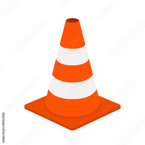 Fotomural Traffic cone, equipment for safety, road