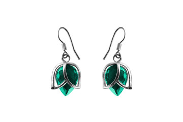 Sticker - Turquoise earrings isolated